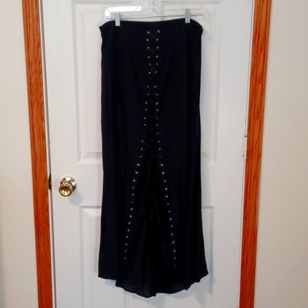 Funhouse NYC lace-up skirt 90's goth
